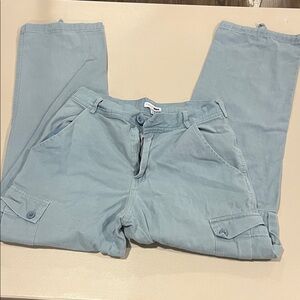 Fashion Nova Light Blue Cargo Pants